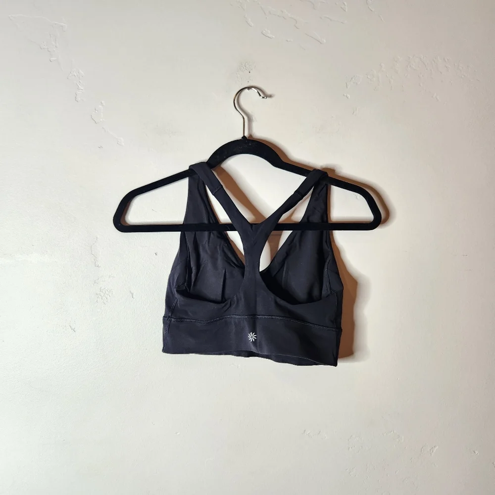 Athleta Transcend Plunge Black Bra Size Small - Picture 3 of 6
